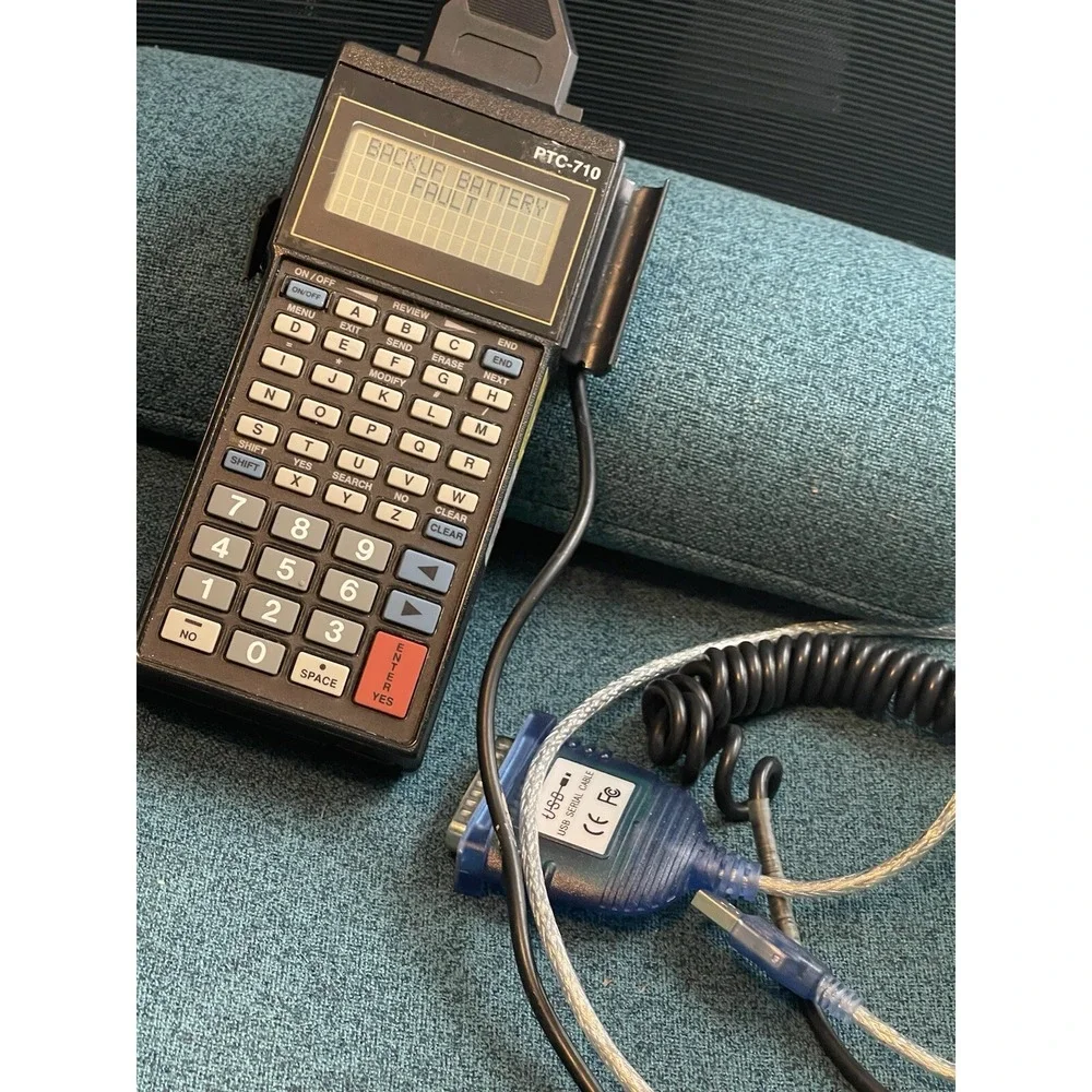 Vintage New Telxon Scanner Pen Barcode Reader Wand Power Supply PTC-710 - (asis)